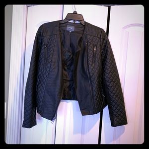 Faux leather jacket
